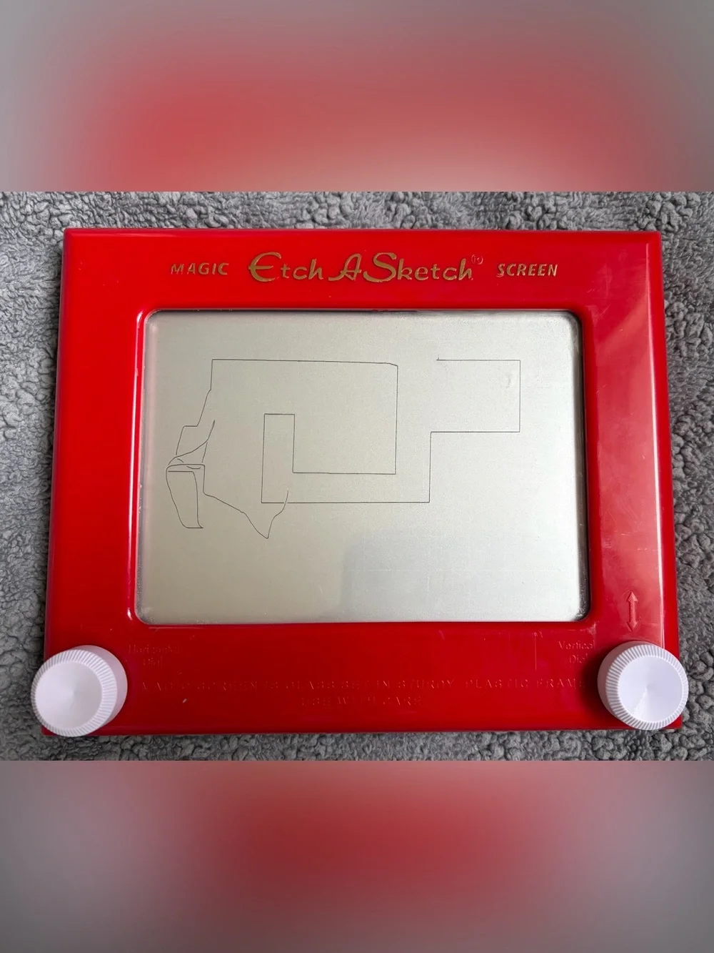 Etch a sketch it works